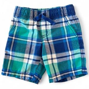 GYMBOREE Plaid Blue and Green Toddler Kids Shorts 2T